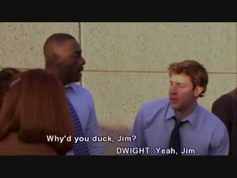 The Office Phyllis gets hit in the face by a soccer ball - YouTube