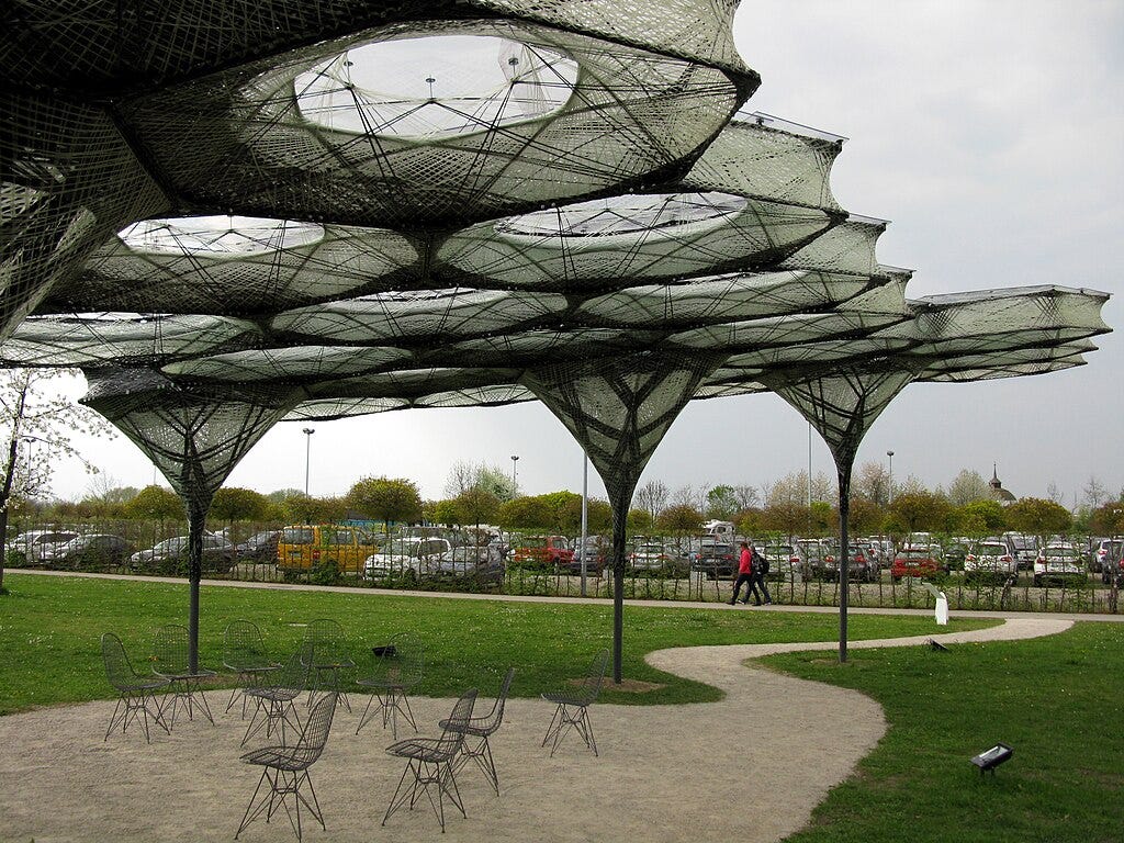 Elytra Filament Pavilion auf dem Vitra Campus in Weil am Rhein Elytra Filament Pavilion auf dem Vitra Campus in Weil am Rhein