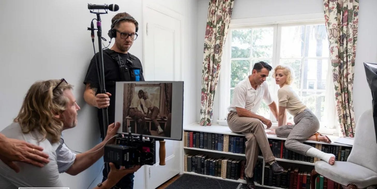 Andrew Dominik directing Blonde for Netflix with Bobby Cannavale and Ana de Armas