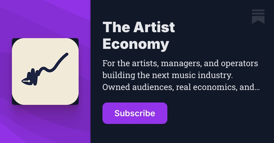 The Artist Economy | Joel Gouveia | Substack