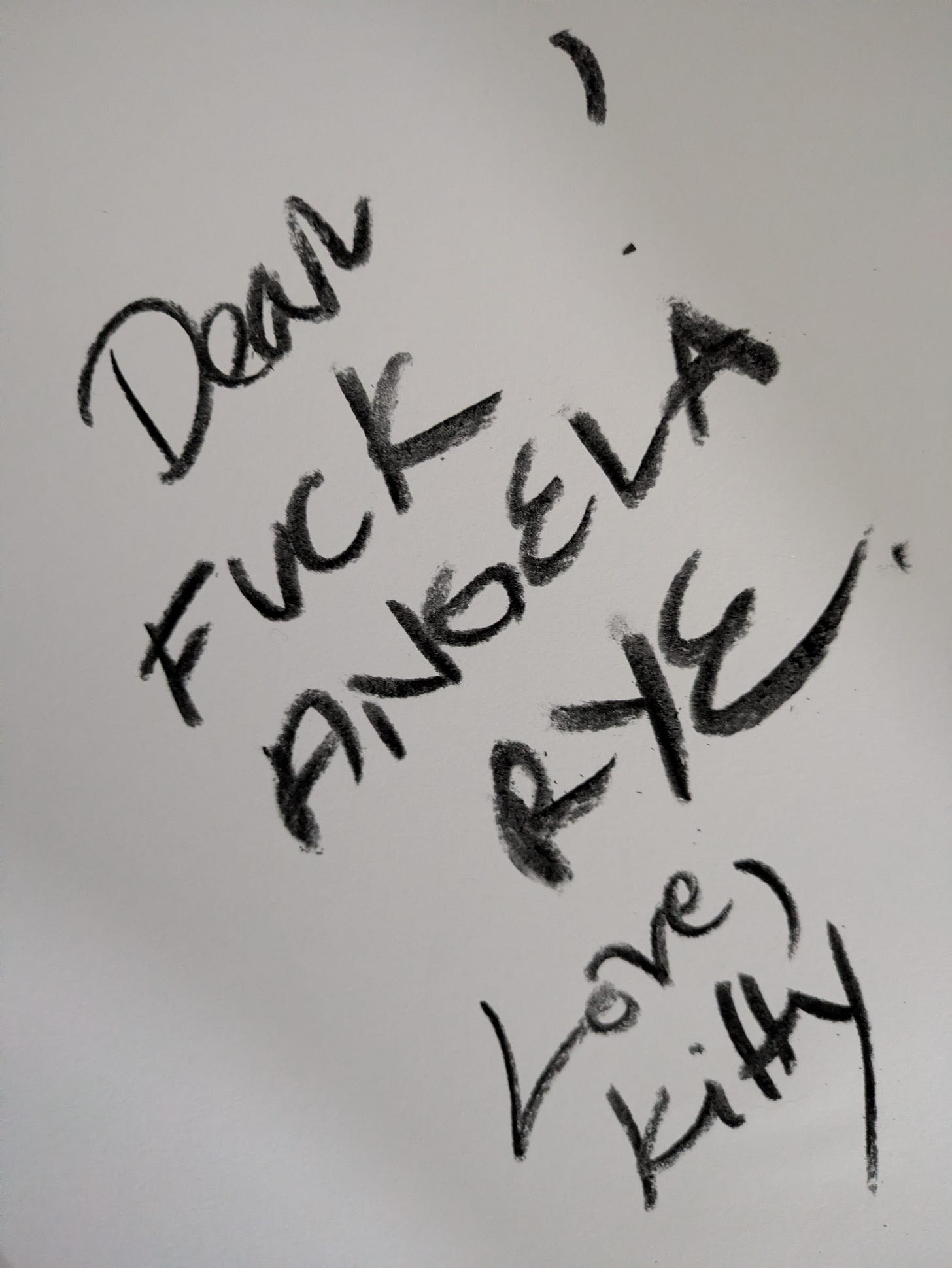 Dear    , Fuck Angela Rye, Love, Kitty