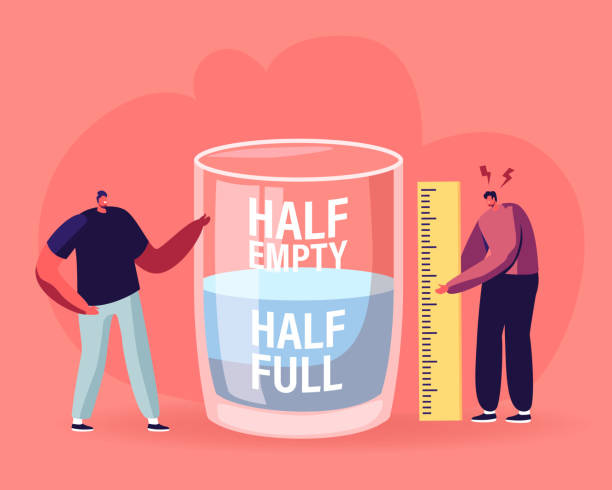 420+ Optimist Pessimist Stock Illustrations, Royalty-Free Vector Graphics &  Clip Art - iStock | Glass half full