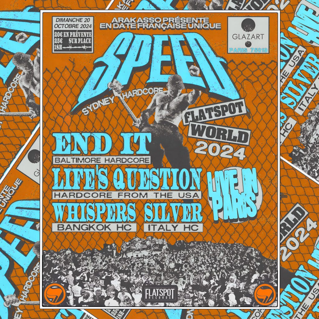 Speed - Concert à Paris le 20 Octobre