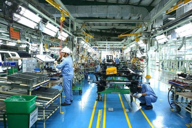 Sản xuất công nghiệp chế biến, chế tạo tiếp tục là lĩnh vực thu hút vốn FDI. Sản xuất công nghiệp chế biến, chế tạo tiếp tục là lĩnh vực thu hút vốn FDI.