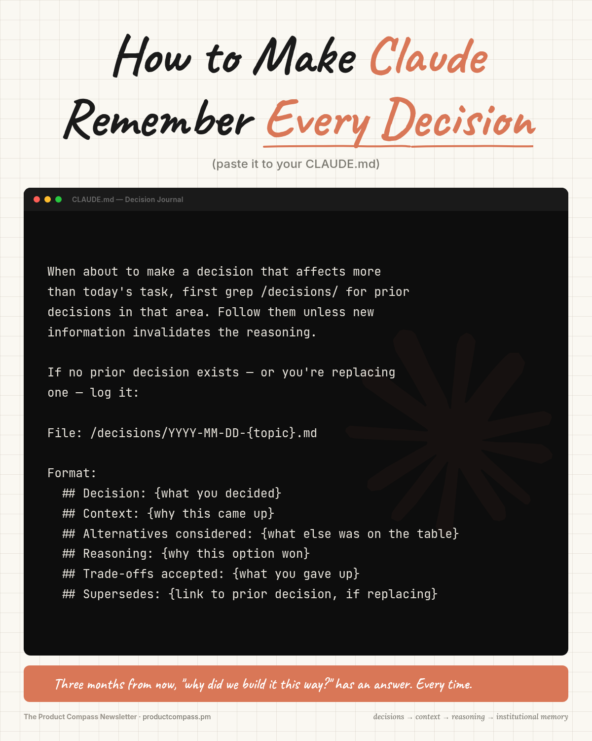 Claude Decision Journal — Reviewable Reasoning Claude Decision Journal — Reviewable Reasoning