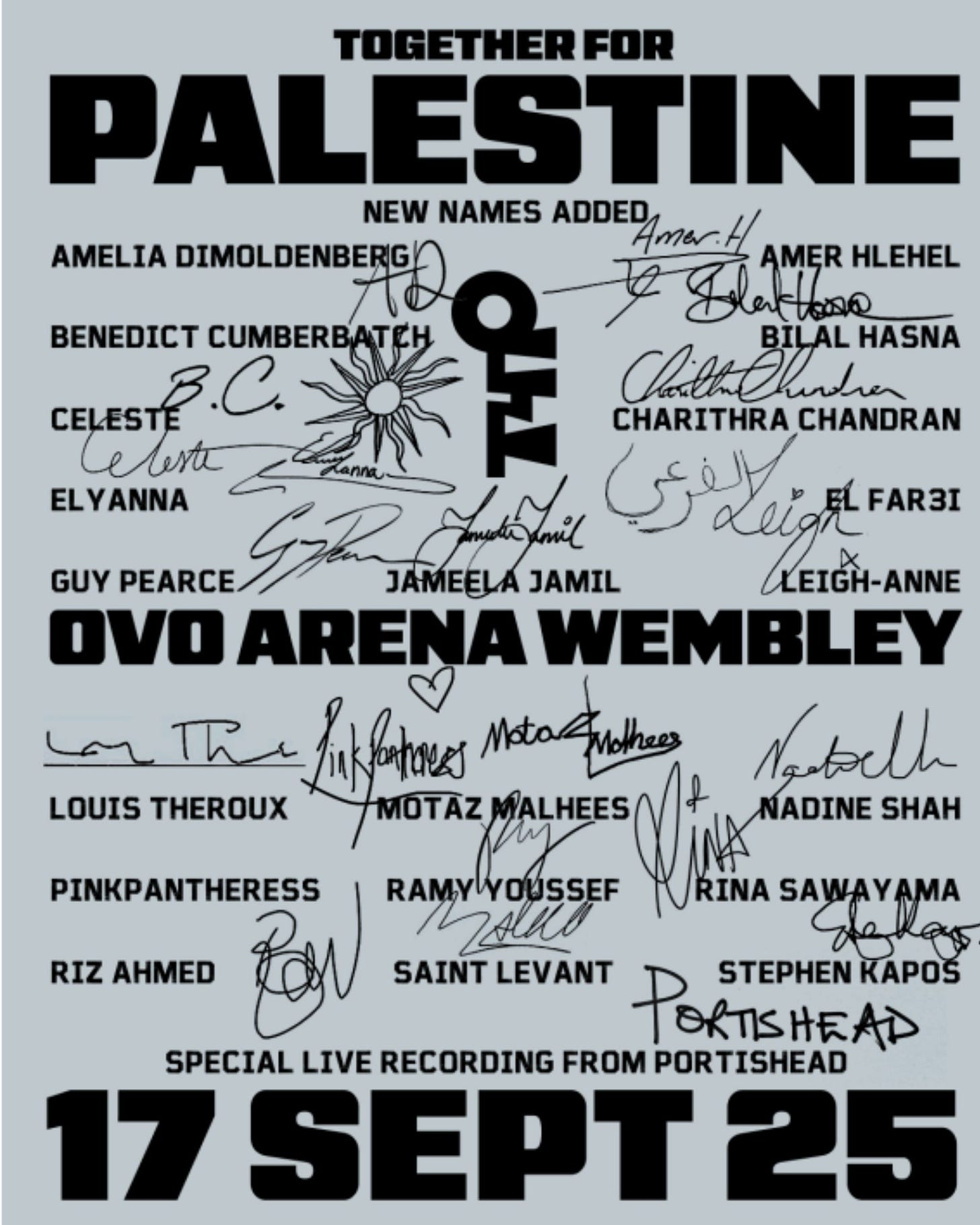 ‘Together For Palestine’ poster