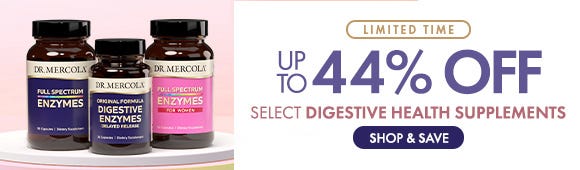 Get up to 44% Off on Select Digestive Health Supplements Get up to 44% Off on Select Digestive Health Supplements