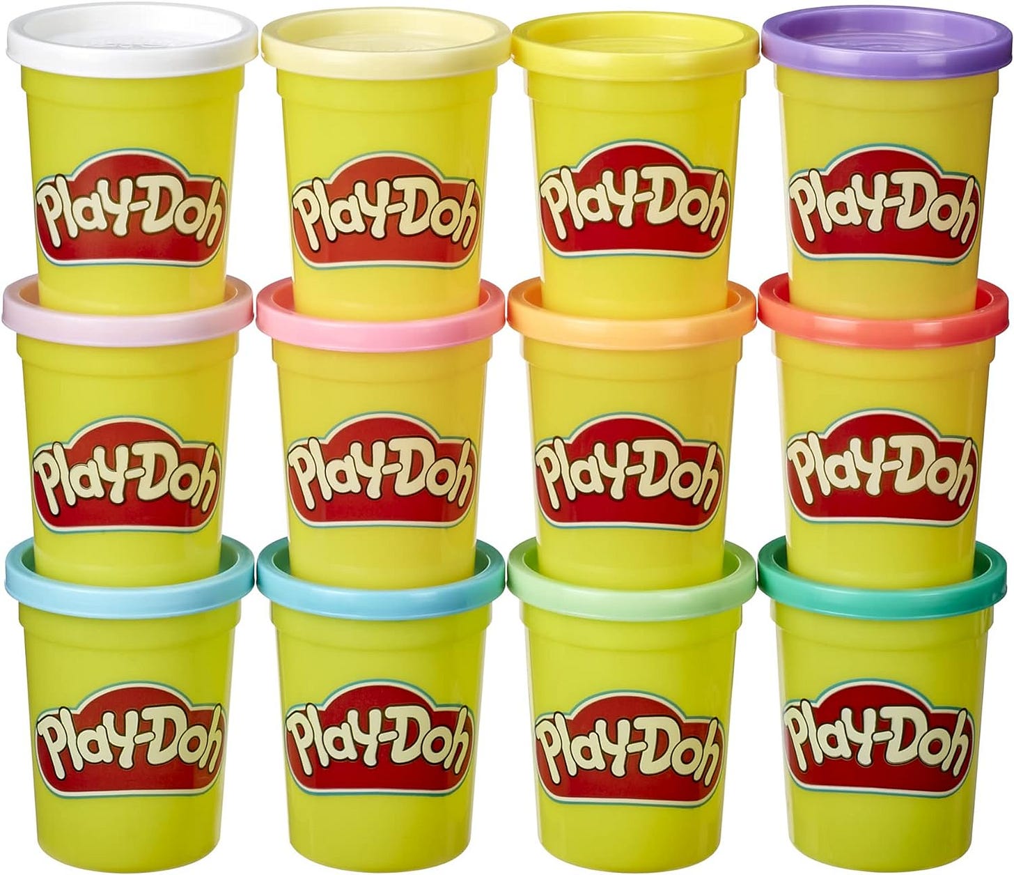 Play-Doh Bulk Spring Colors 12-Pack of Non-Toxic Modeling Compound, 4 ...