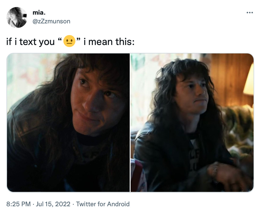 Screenshot of a tweet from @zZzmunson "if I text you" Screenshot of a tweet from @zZzmunson "if I text you"