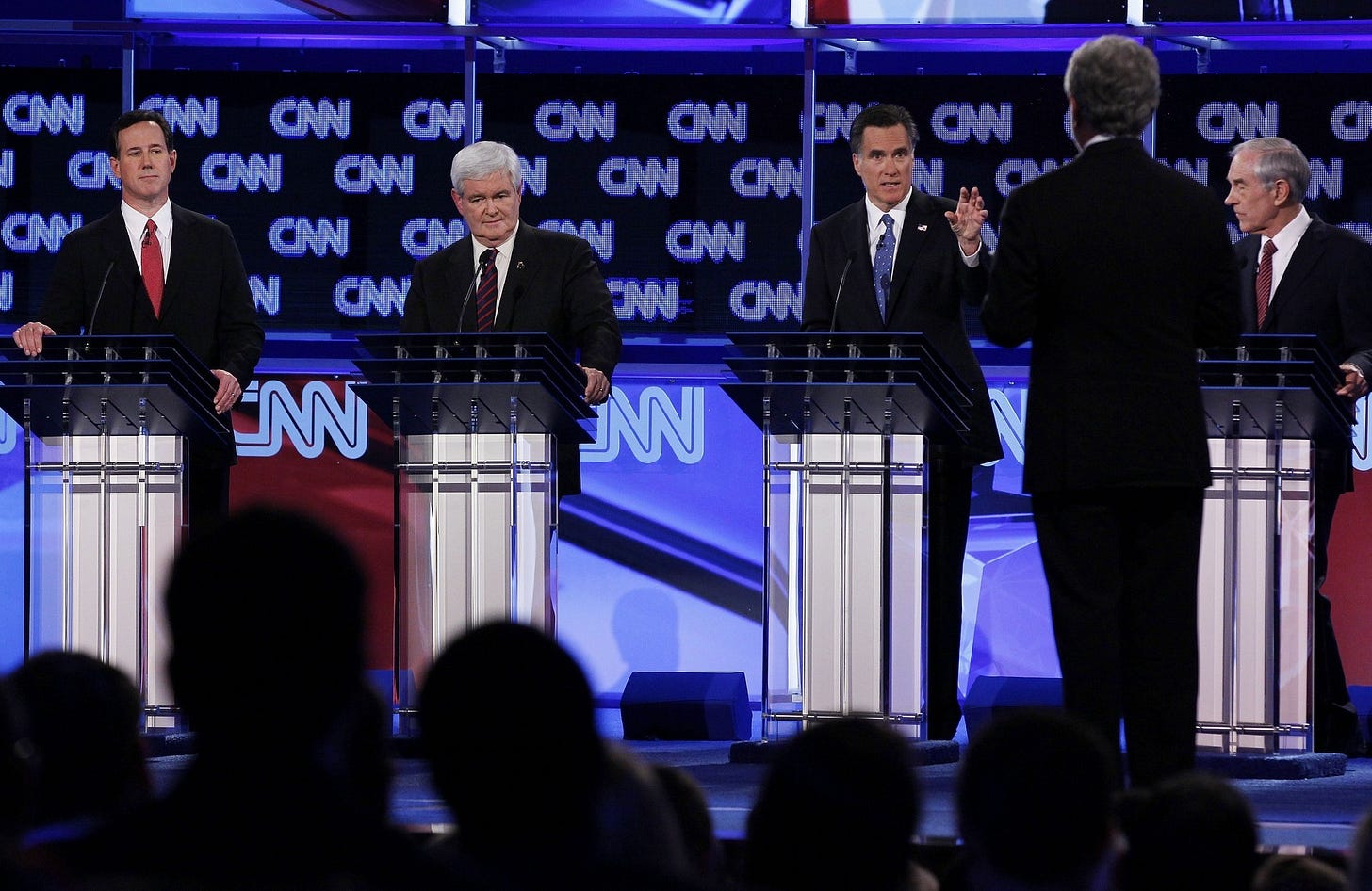 Republicans Newt Gingrich, Mitt Romney, clash over illegal immigrants in  latest Florida debate - masslive.com
