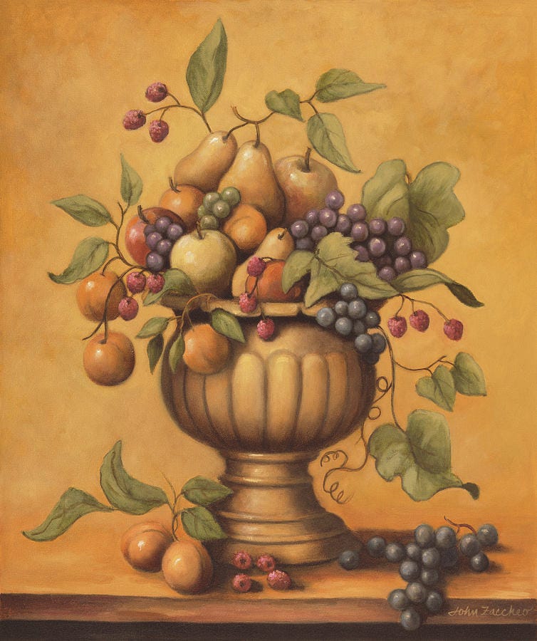 fancy bowl of fruit