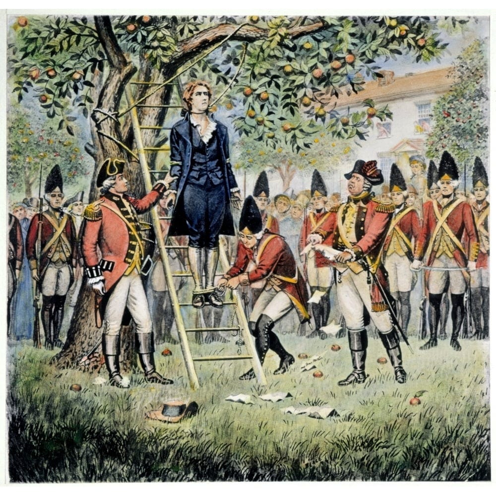 Hanging Of Nathan Hale Nthe Hanging Of Nathan Hale (1755-1776) As A Spy By The British In New ...