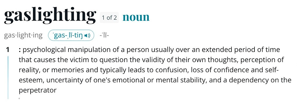 Gaslighting' is Merriam-Webster's word of the year for 2022 | Loop  Caribbean News