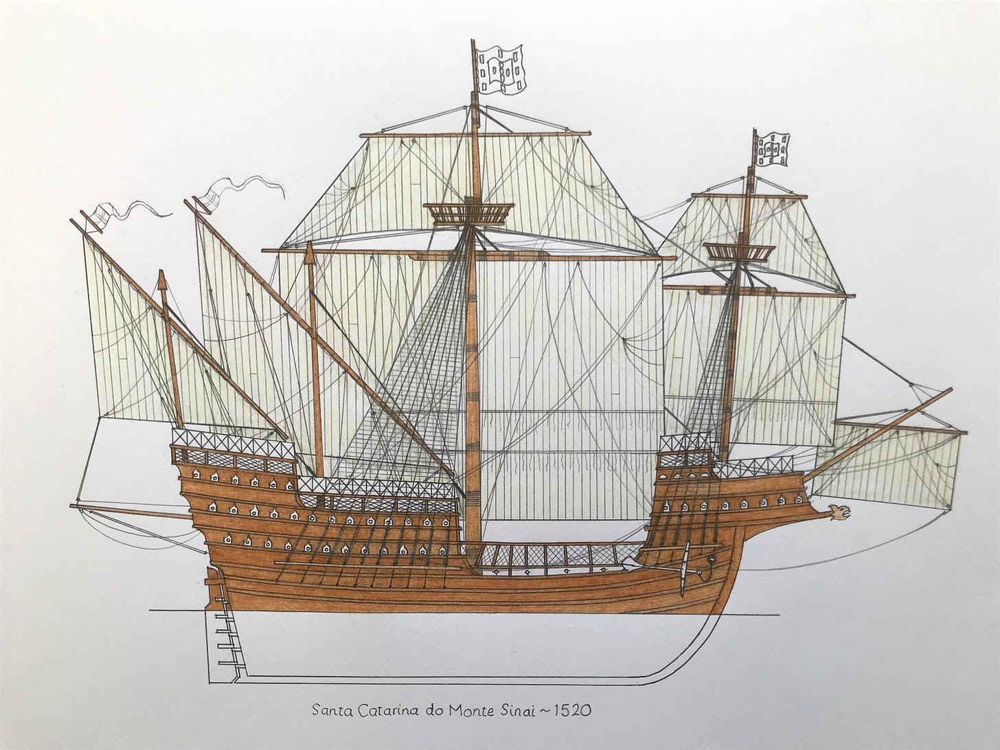 Santa Catarina ~ Hand-drawn (40) - Etsy