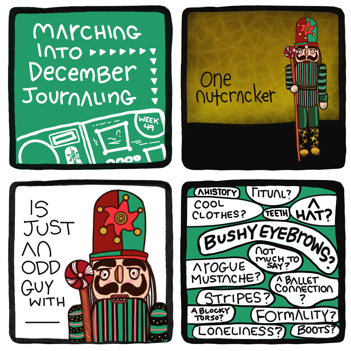 Nutcracker comic panels