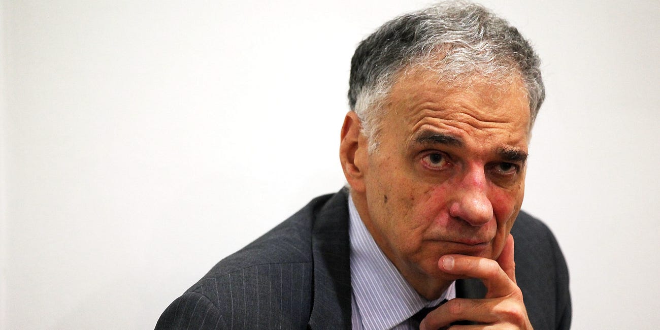 The Anti-Democratic Movement Targeted Ralph Nader First. We Should Have Paid More Attention