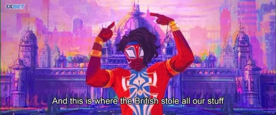 May be an image of 1 person and text that says '1XBET And this is where the British stole all our stuff'