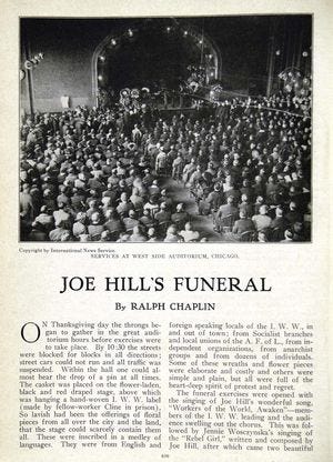 article on Joe Hill's funeral