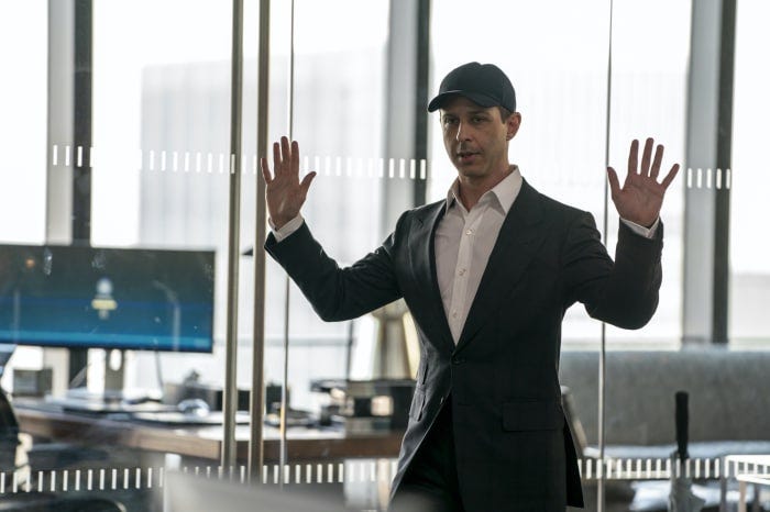 CROWNING AROUND In Season 3 of HBO Max’s ‘Succession,’ scion-turned-pariah Kendall Roy (Jeremy Strong) sports a $625 Loro Piana cashmere cap with his tailored suit.