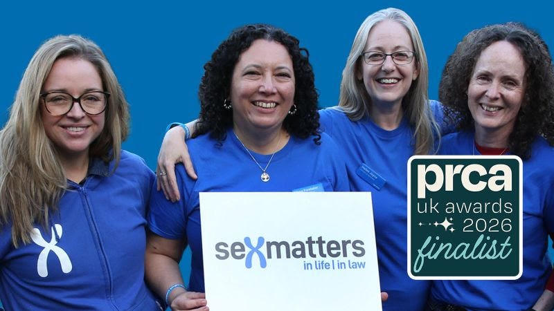 Sally Parkin (Head of Public Relations), Maya Forstater (CEO and co-founder of Sex Matters), Helen Joyce (Director of Advocacy) and Fiona McAnena (Director of Campaigns) Sally Parkin (Head of Public Relations), Maya Forstater (CEO and co-founder of Sex Matters), Helen Joyce (Director of Advocacy) and Fiona McAnena (Director of Campaigns)