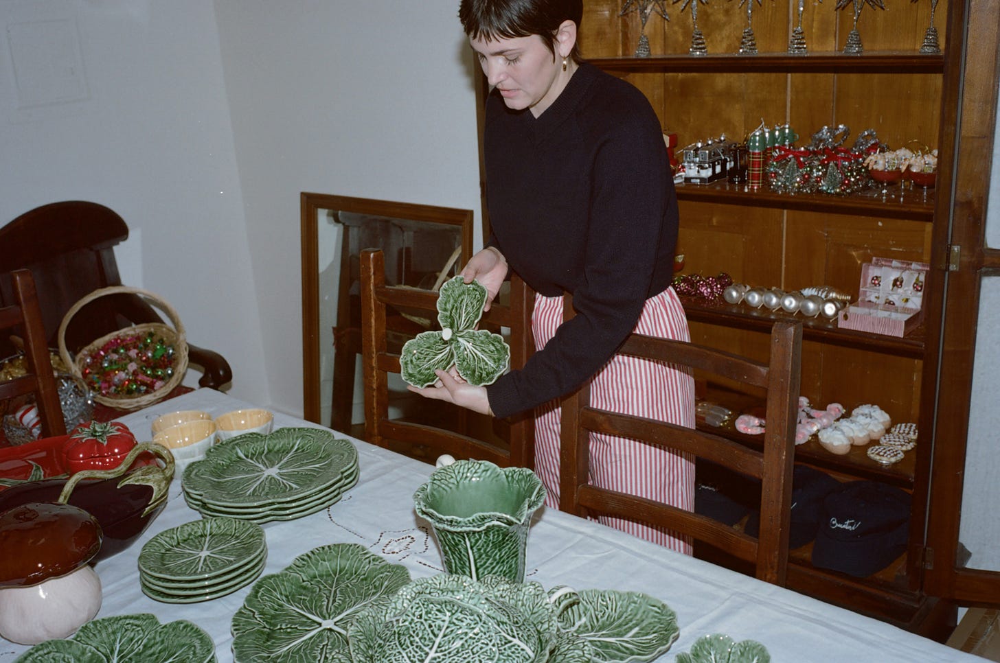 Stephens and her Bordallo Pinheiro