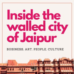 Inside the walled city of Jaipur