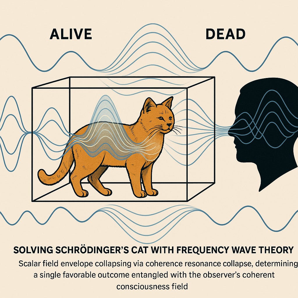 Schrödinger’s Cat Solved: Consciousness Collapses Reality via Frequency ...