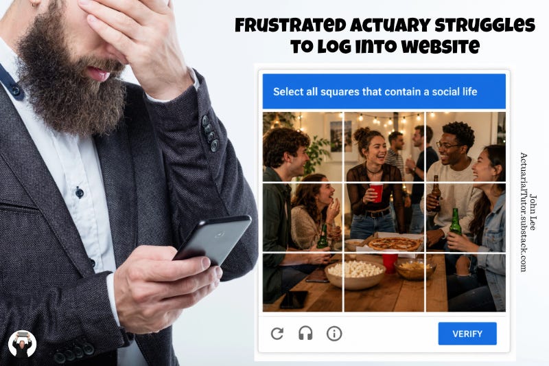 Actuary fails CAPTCHA
