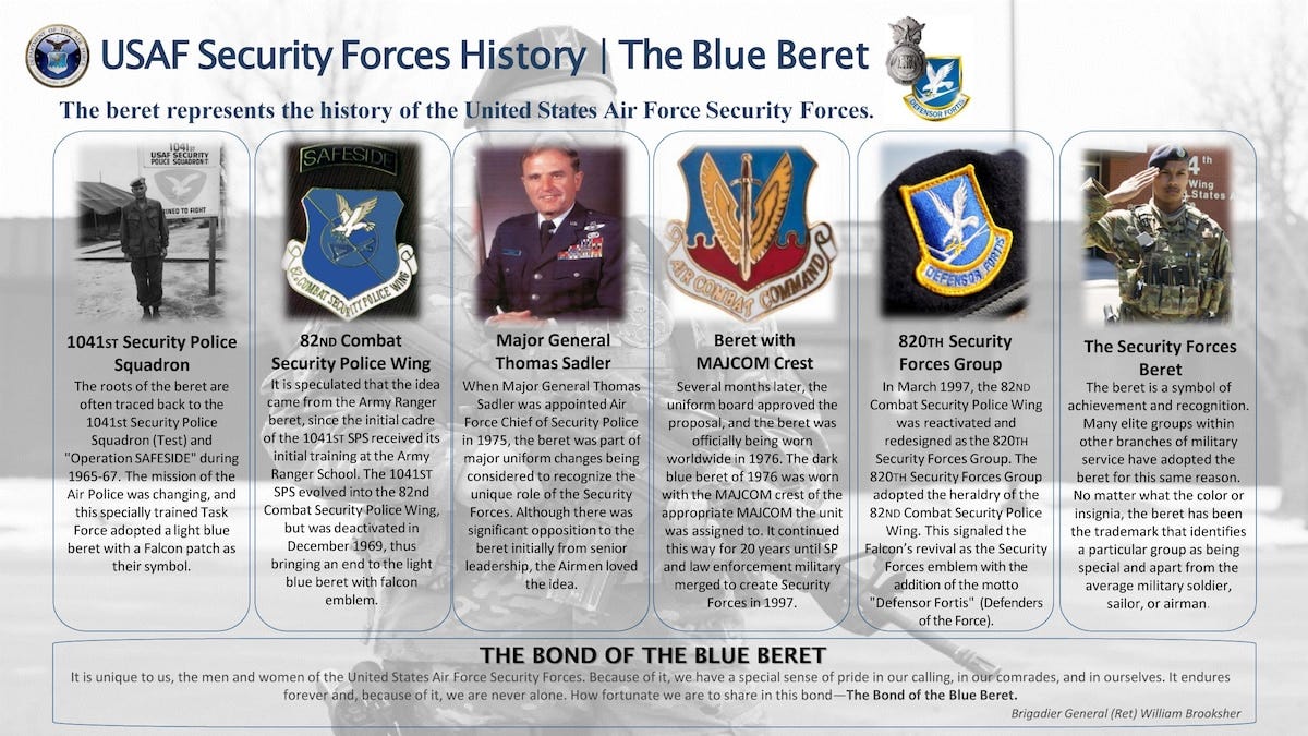 The bond of the Blue Beret > Air Force Security Forces Center > Article ...