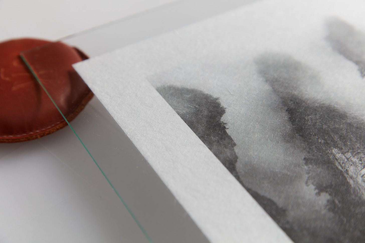 Awagami peeled-apart Kozo double layered detail.