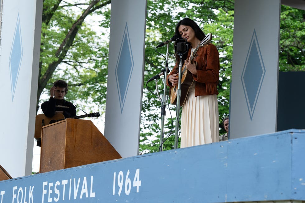Monica Barbaro on Singing Like Joan Baez, Bob Dylan, and Timothée Chalamet