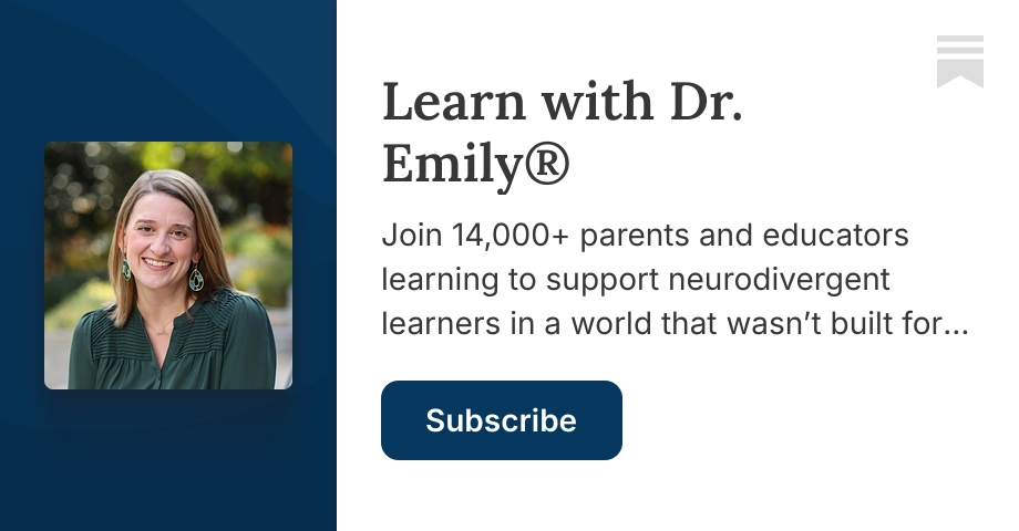 Learn with Dr. Emily® | Emily W. King, Ph.D. | Substack