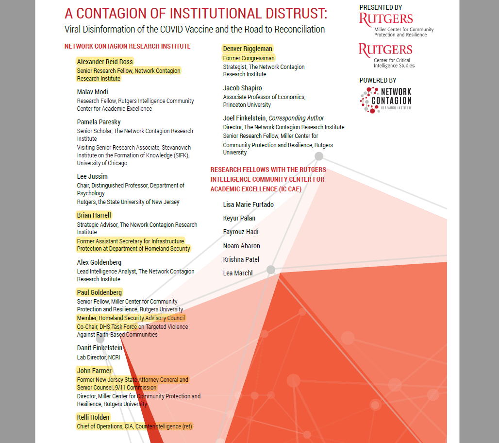 Alexander Reid Ross Network Contagion Research Institute CIA DHS report