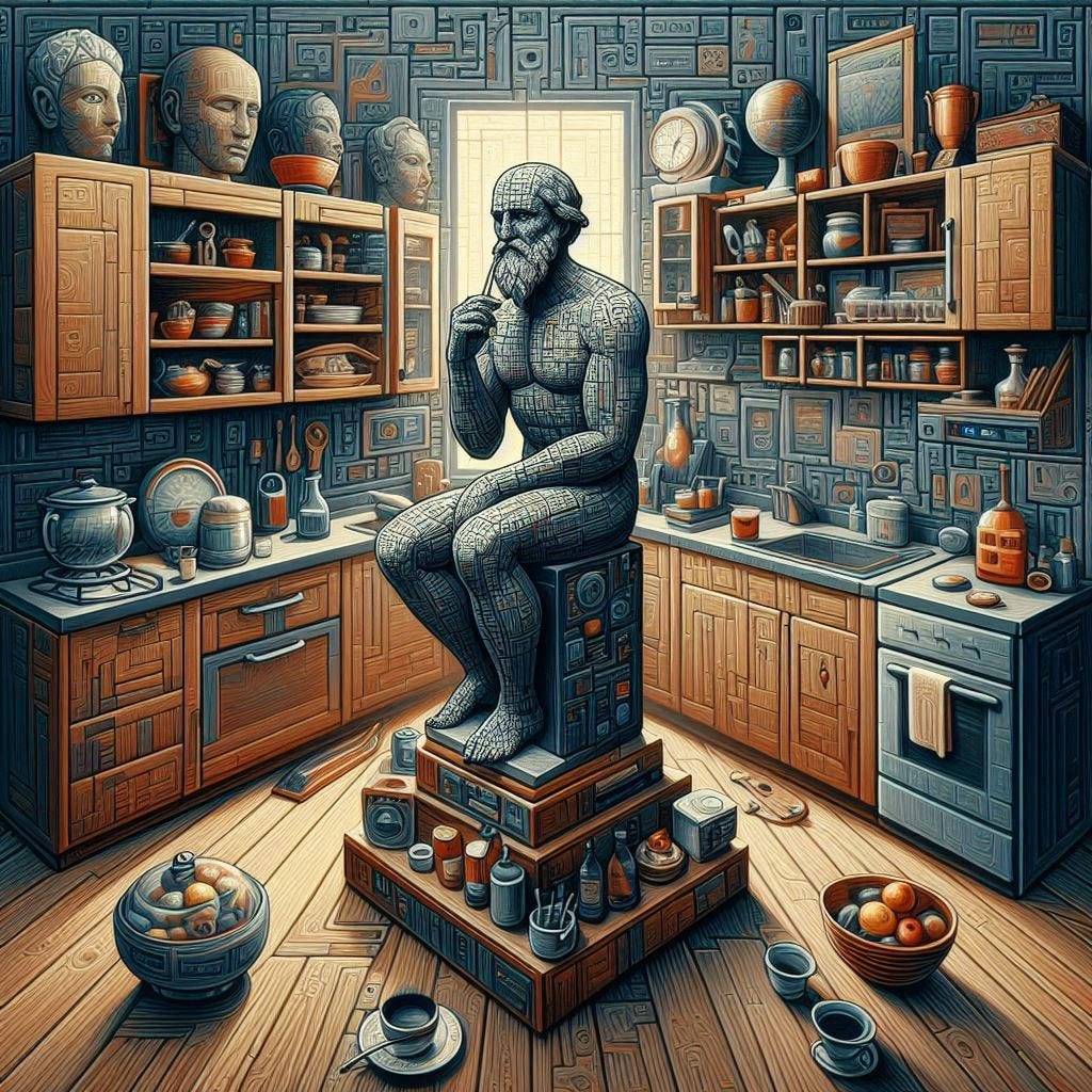 kitchen philosopher cubism artificial intelligence future