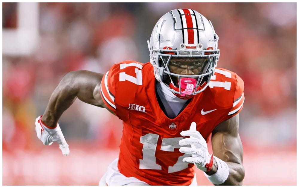 Carnell Tate | 2026 NFL Draft Profile Snapshot Top-50 Players Post NFL Combine