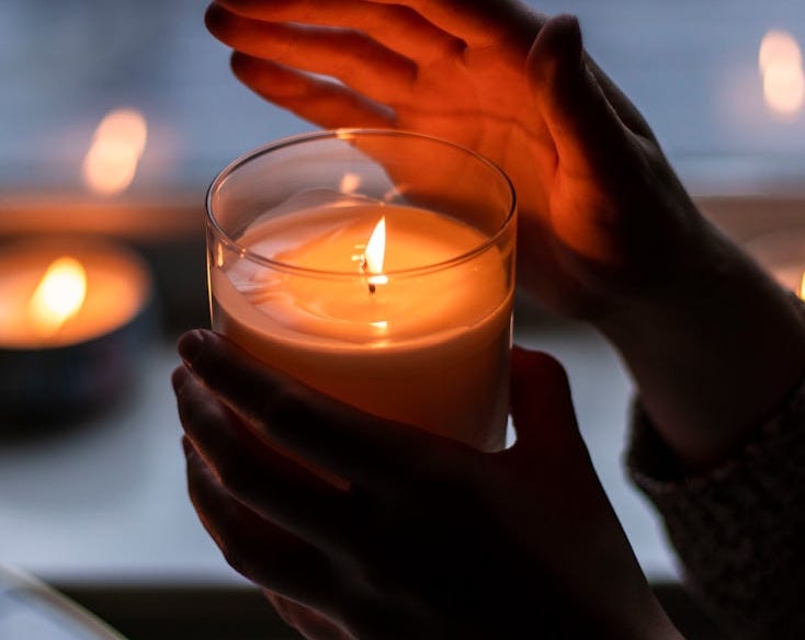 lighted candles