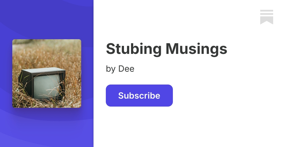 Stubing Musings | Substack