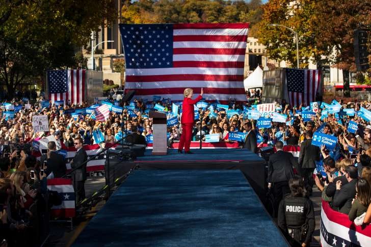 hillary clinton election rally hillary clinton election rally