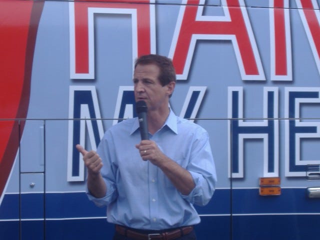 National AFP President Tim Phillips did most of the talking. A veteran of several bus tour stops, he hammered home three simple points. National AFP President Tim Phillips did most of the talking. A veteran of several bus tour stops, he hammered home three simple points.