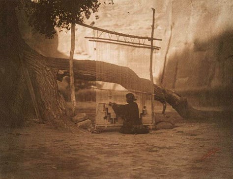 The book has 147 images from Old Masters religious art for the Garden of Eden story and the landscapes, medicine wheels, and weavings of the Navajo.