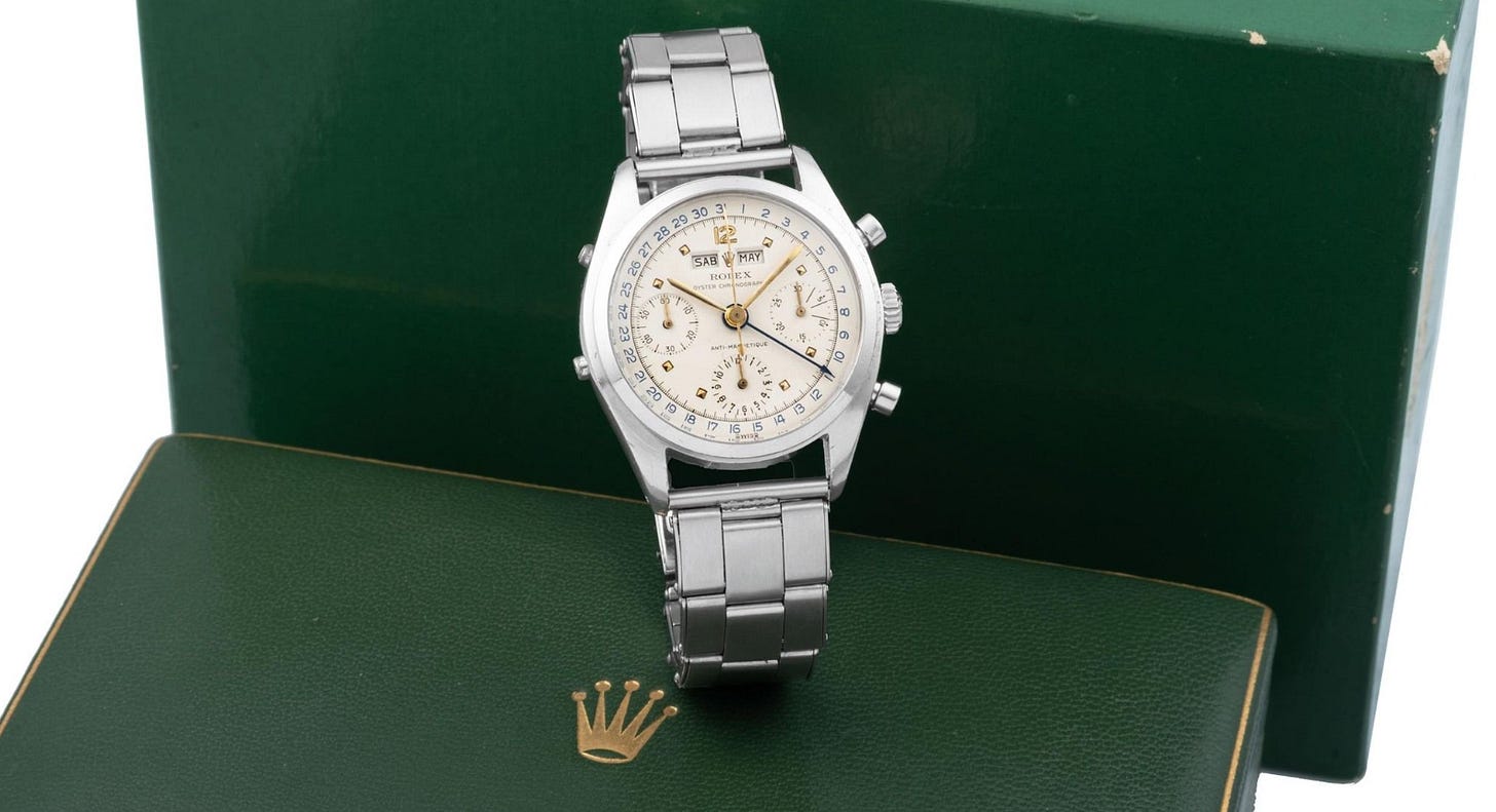 ROLEX, SWITZERLAND, REF. 6036, "JEAN-CLAUDE KILLY", STAINLESS STEEL