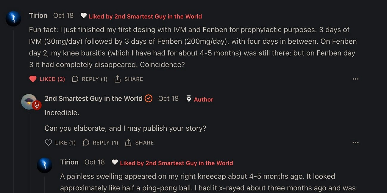 SUBSCRIBER COMMENTS: Synergistic pairing of ivermectin and fenbendazole found HIGHLY EFFECTIVE at preventing and treating cancer