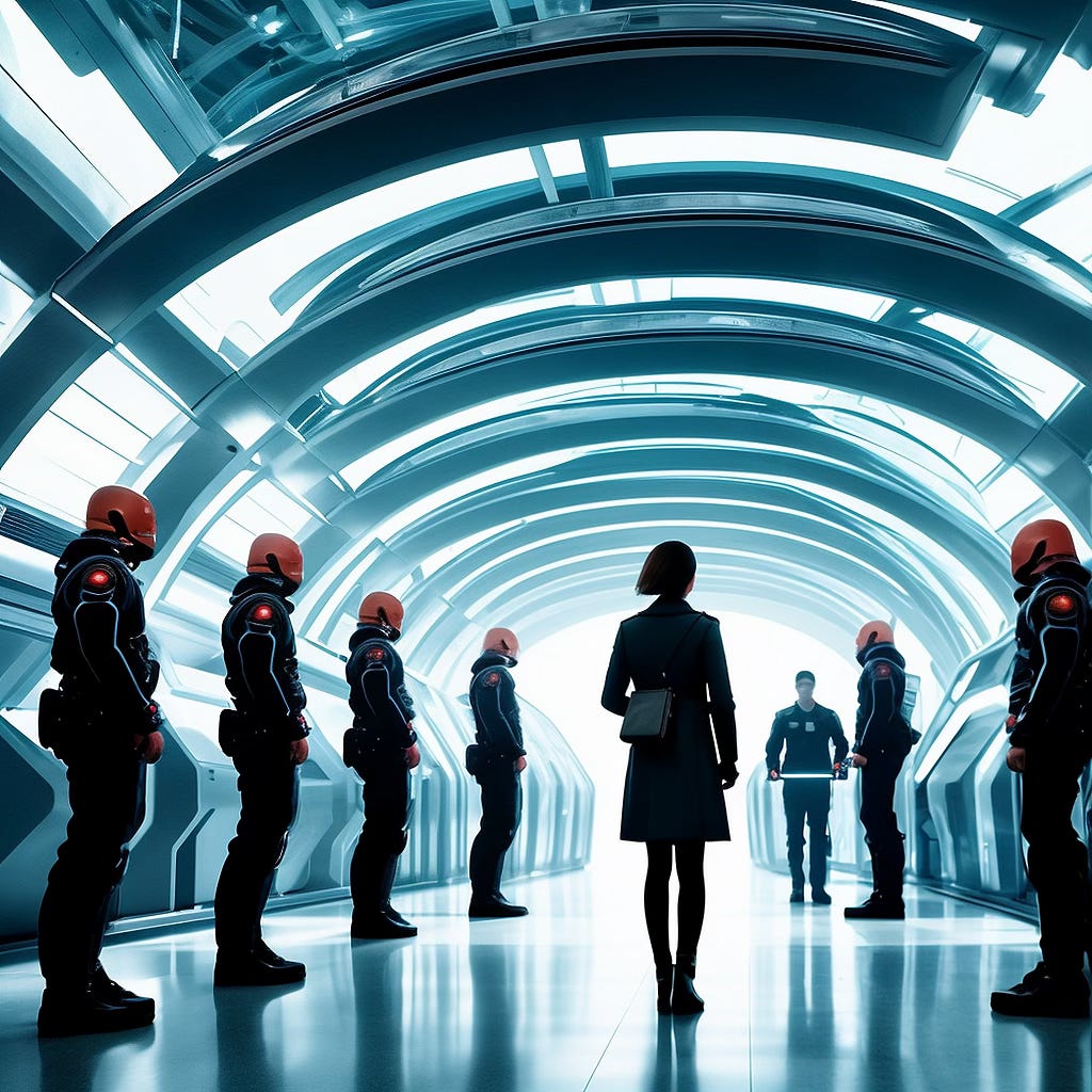 Image generated with Distillery depicting a dystopian future state