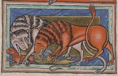 Medieval Bestiary : Beasts : Lion Medieval Bestiary : Beasts : Lion