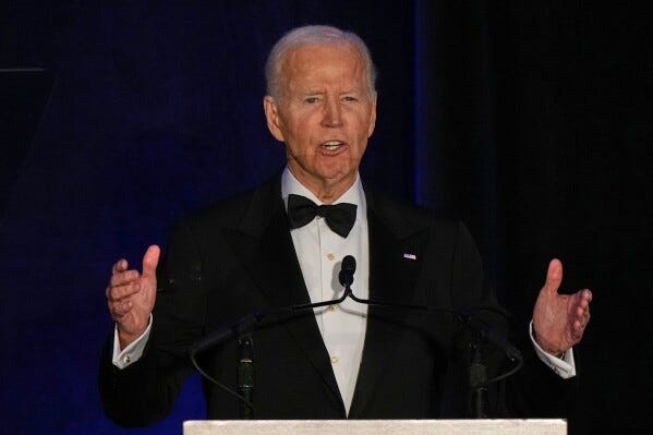 Former President Joe Biden speaks during the National Bar Association's 100th Annual Awards Gala in Chicago, Thursday, July 31, 2025. (AP Photo/Nam Y. Huh, File) Former President Joe Biden speaks during the National Bar Association's 100th Annual Awards Gala in Chicago, Thursday, July 31, 2025. (AP Photo/Nam Y. Huh, File)