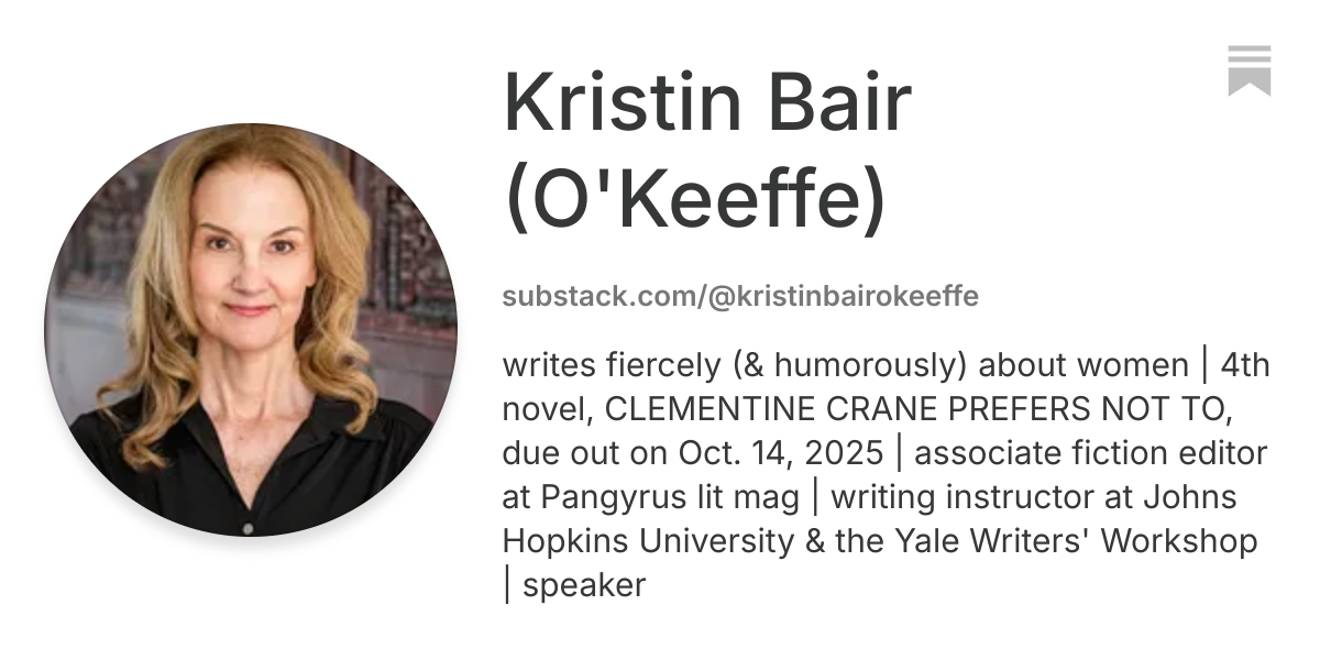 Kristin Bair (O'Keeffe) | Substack