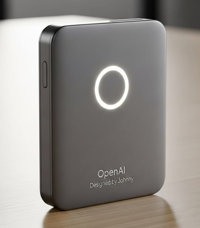 AI-generated example of what the OpenAI and Jony Ives new product could look like