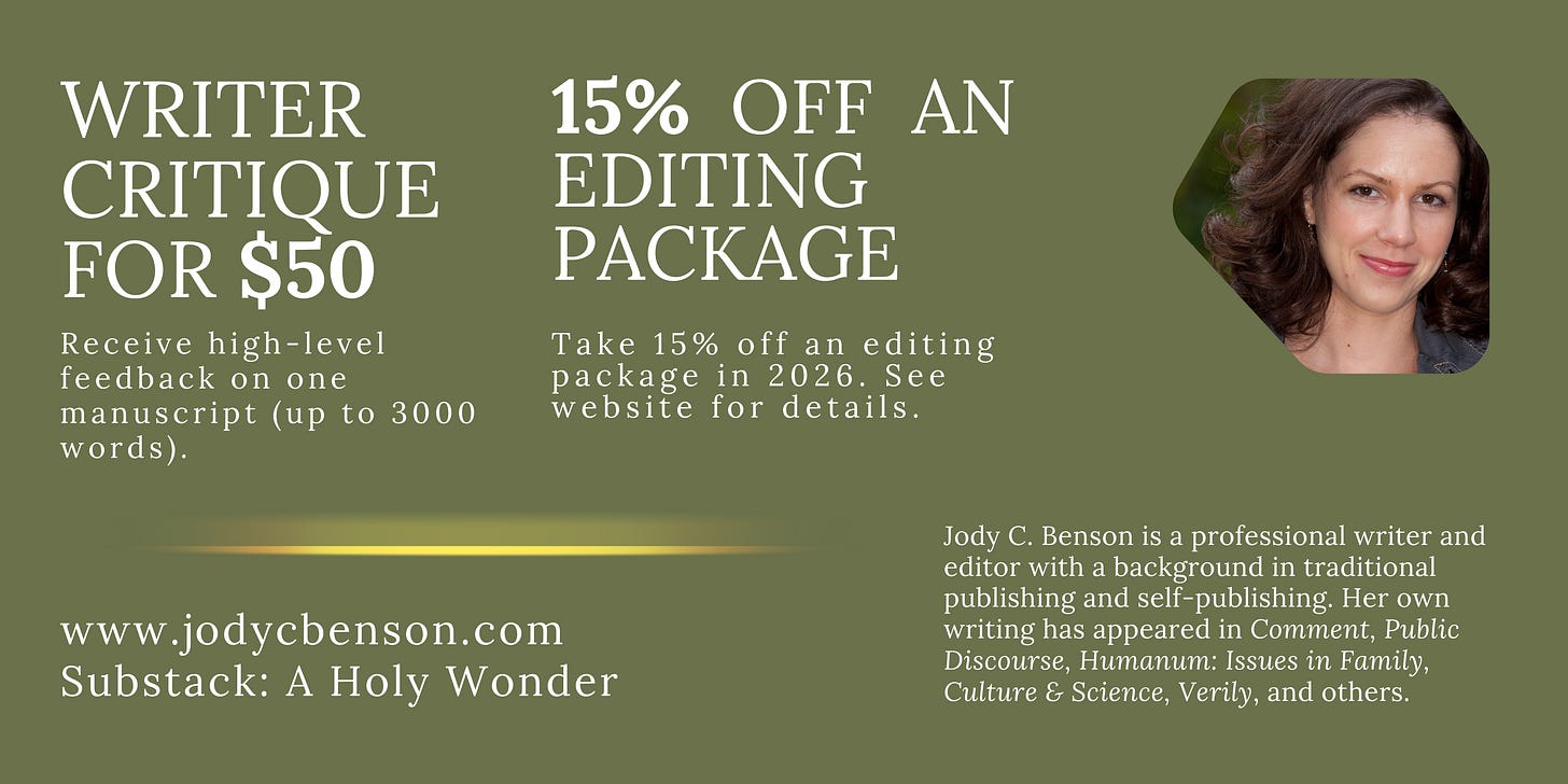 Jody Benson Editing Package Jody Benson Editing Package