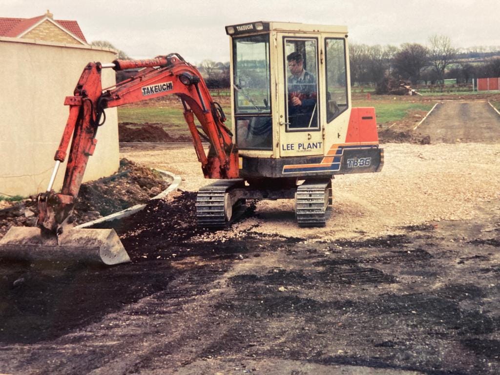 Vintage TB12 Takeuchi still digging 36 years later. - Takeuchi Mfg. UK Ltd.