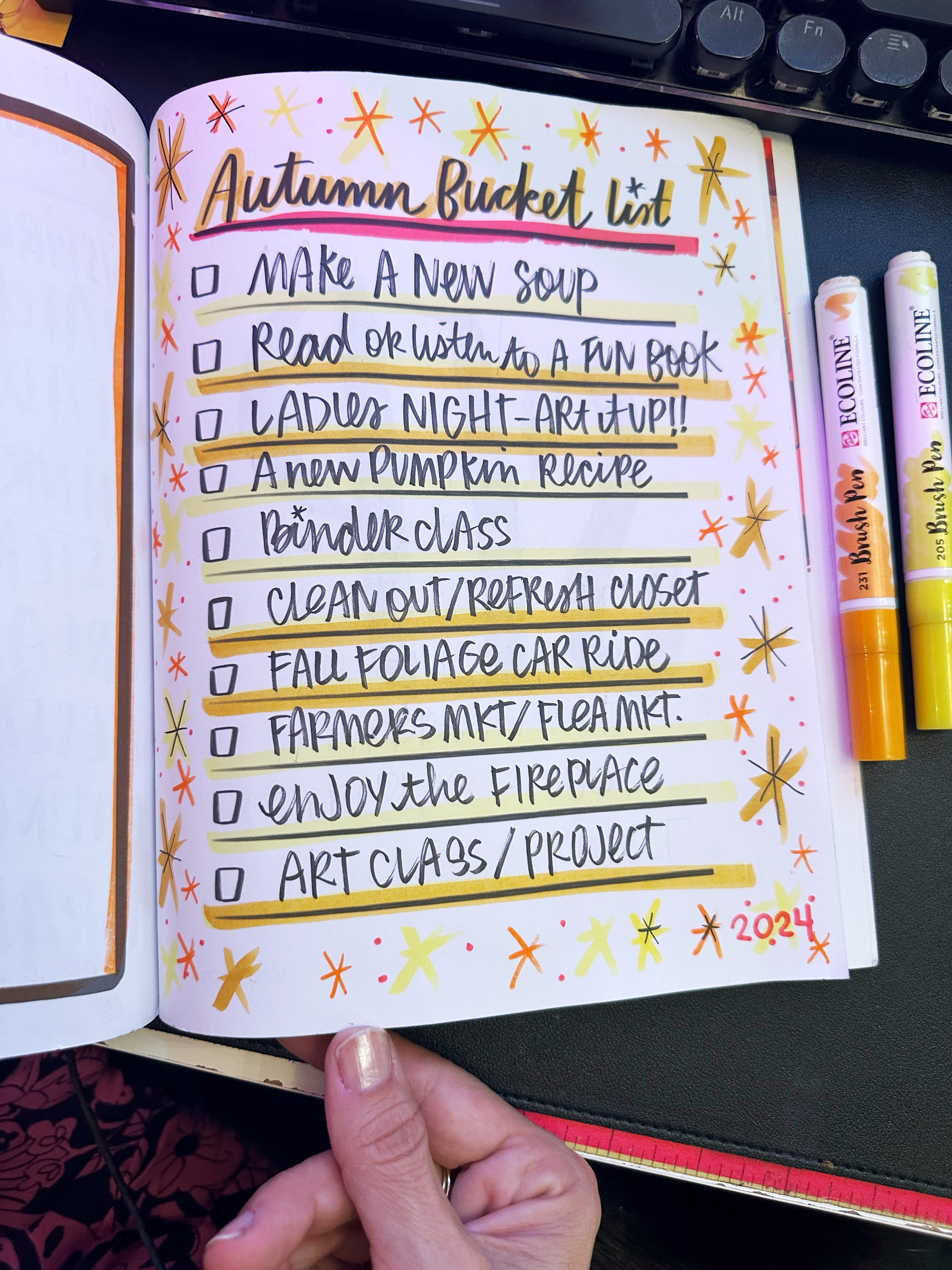 Autumn Bucket List 2025 - by Tracy Benjamin